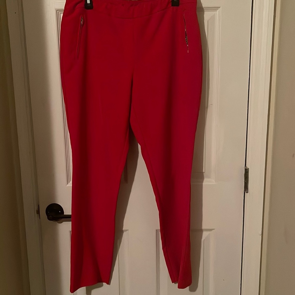 Red trousers